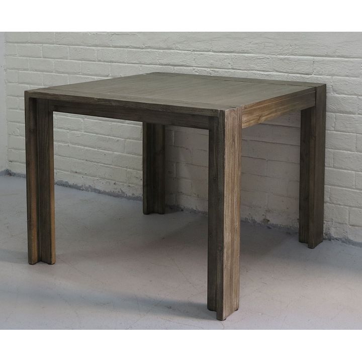 WASHED OAK SQUARE TABLE - sold subject to confirmation