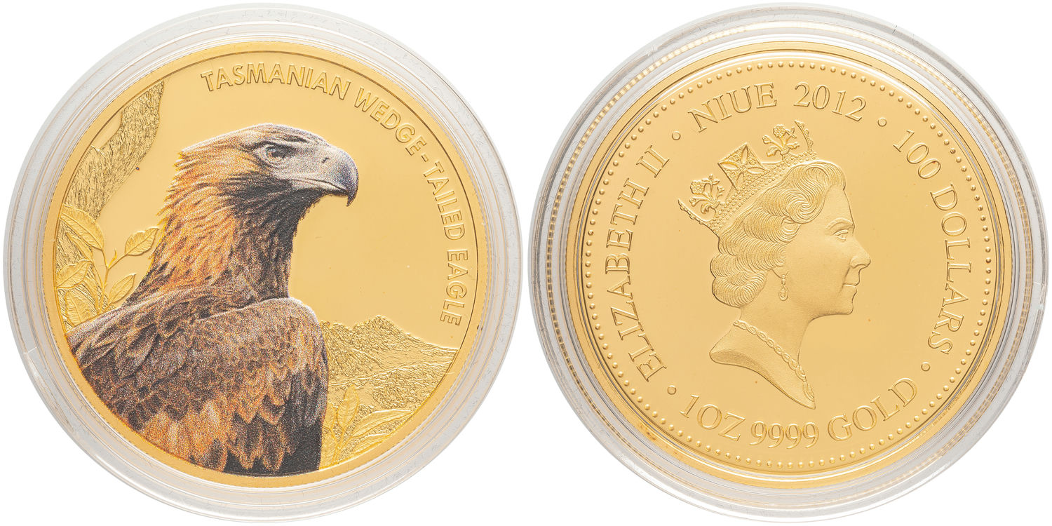 Niue, Elizabeth II, One Hundred Dollars, 2012, FDC