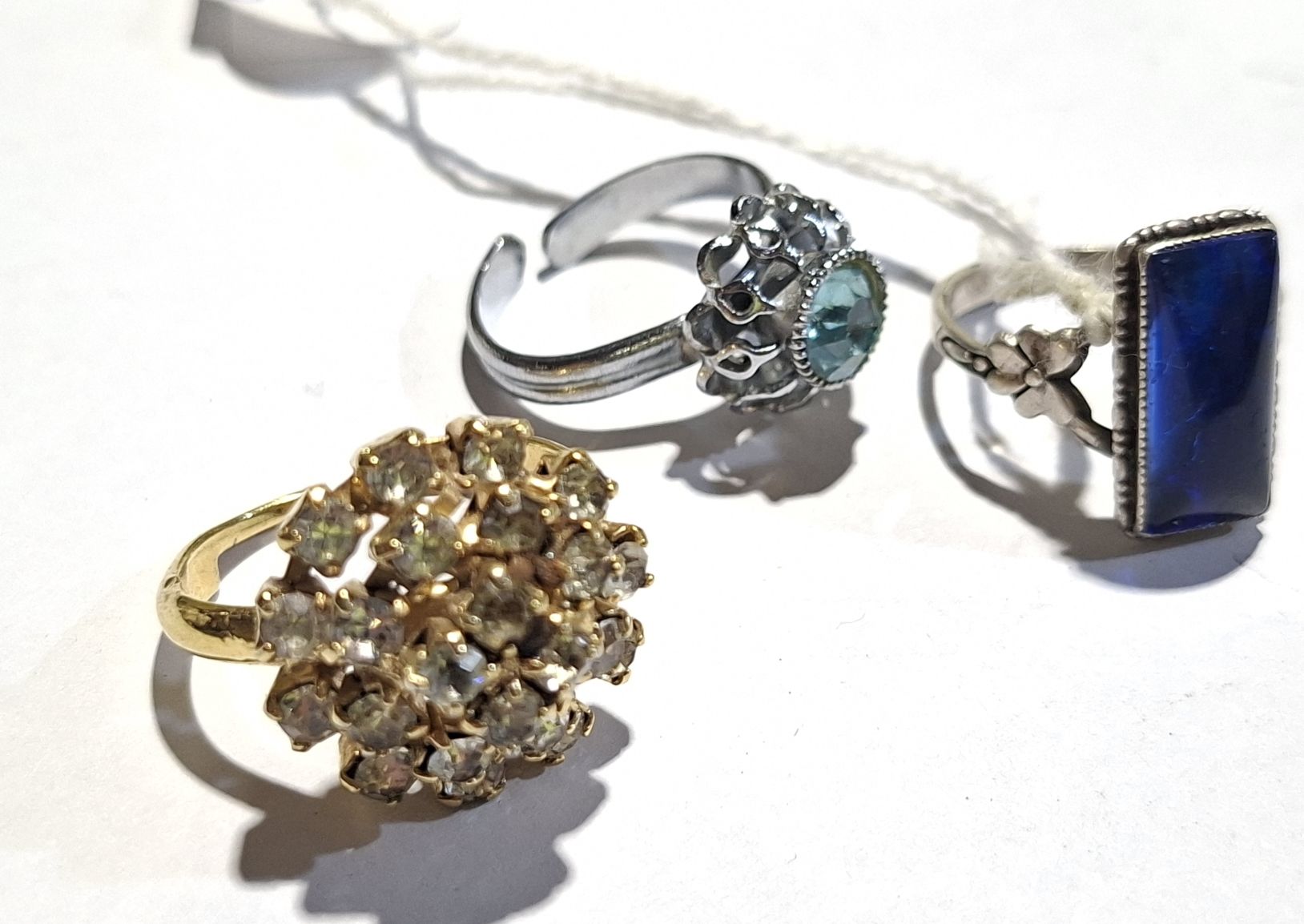 Three Costume Jewellery Rings