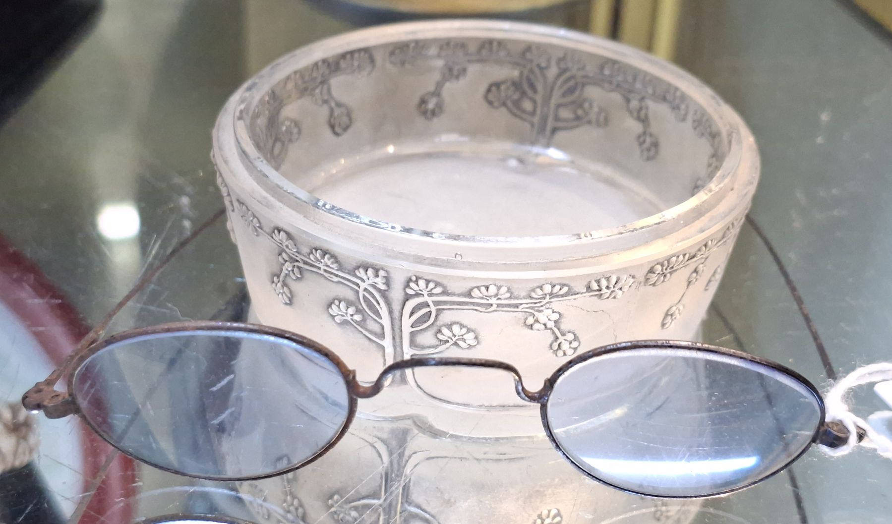 1192 · BLUE LENS VINTAGE SPECTACLES