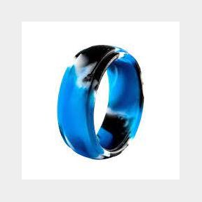 Silicon Ring - Men Single - Blue Camouflage - 1.976 cm | AS 51490/9600 SB11.