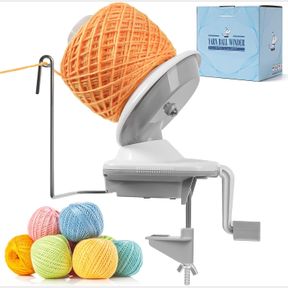 SPEENSUN YARN WINDER, YARN BALL WINDER, EASY-TO-INSTALL EFFICIENTLY YARN CAKE WINDER MAKE NEAT 3.5 OZ YARN CAKE WITH LOWER NOISE,