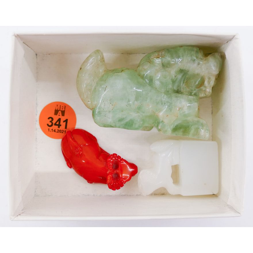 Box Chinese Hardstone Small Carvings