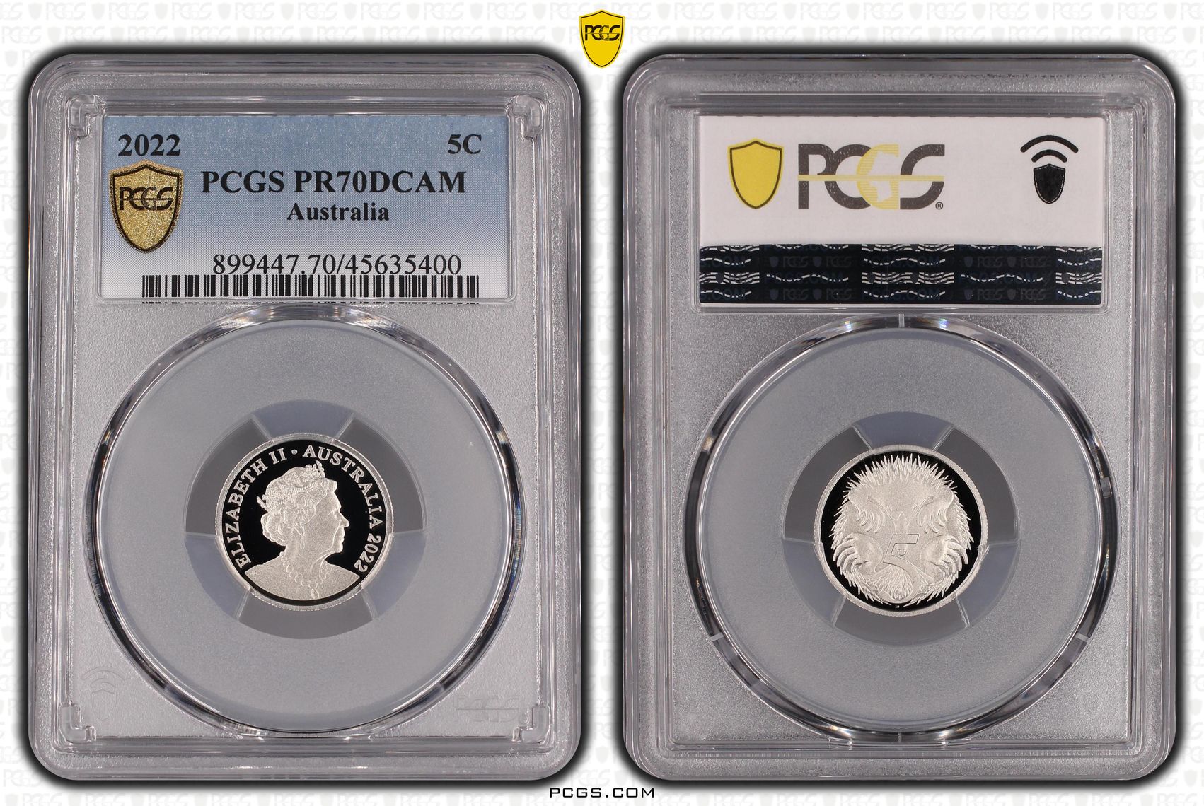 Five Cent, 2022, PCGS PR70DCAM