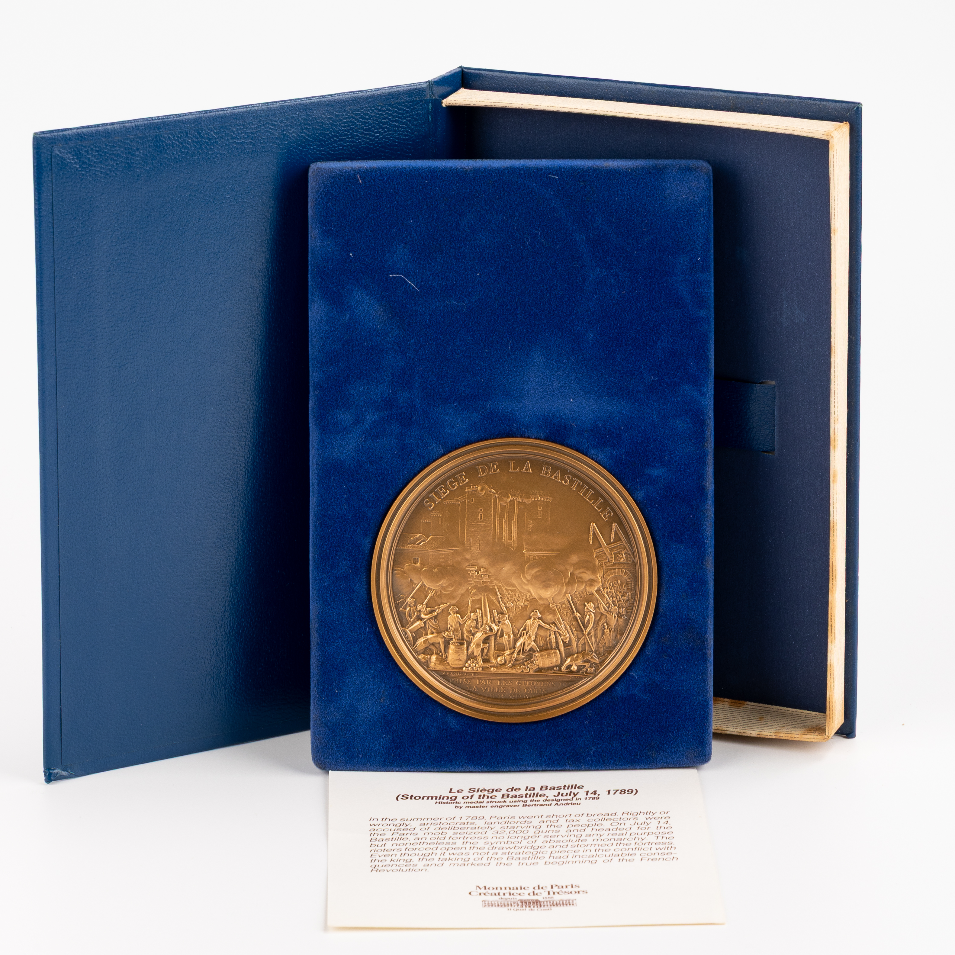 95 · Monnaie De Paris - Storming of the Bastille (Restrike), 1989 (1789), UNC