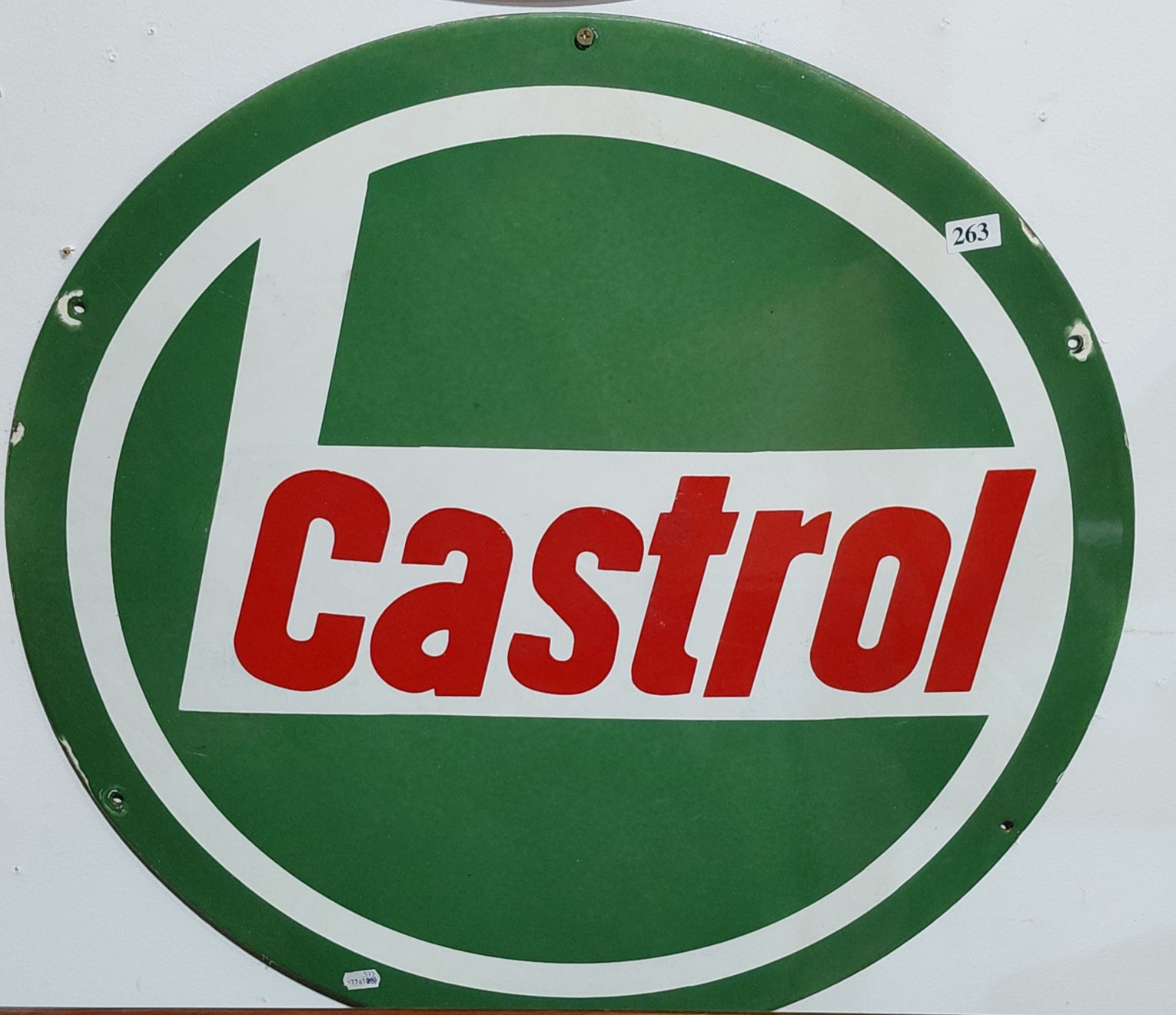 263 · ENAMEL CASTROL SIGN