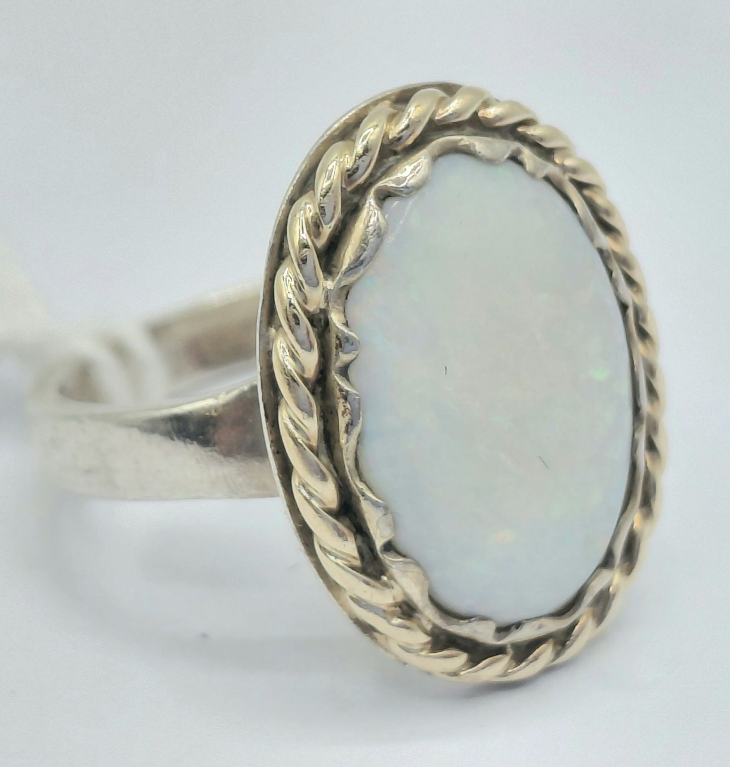 Sterling Silver Opal Ring