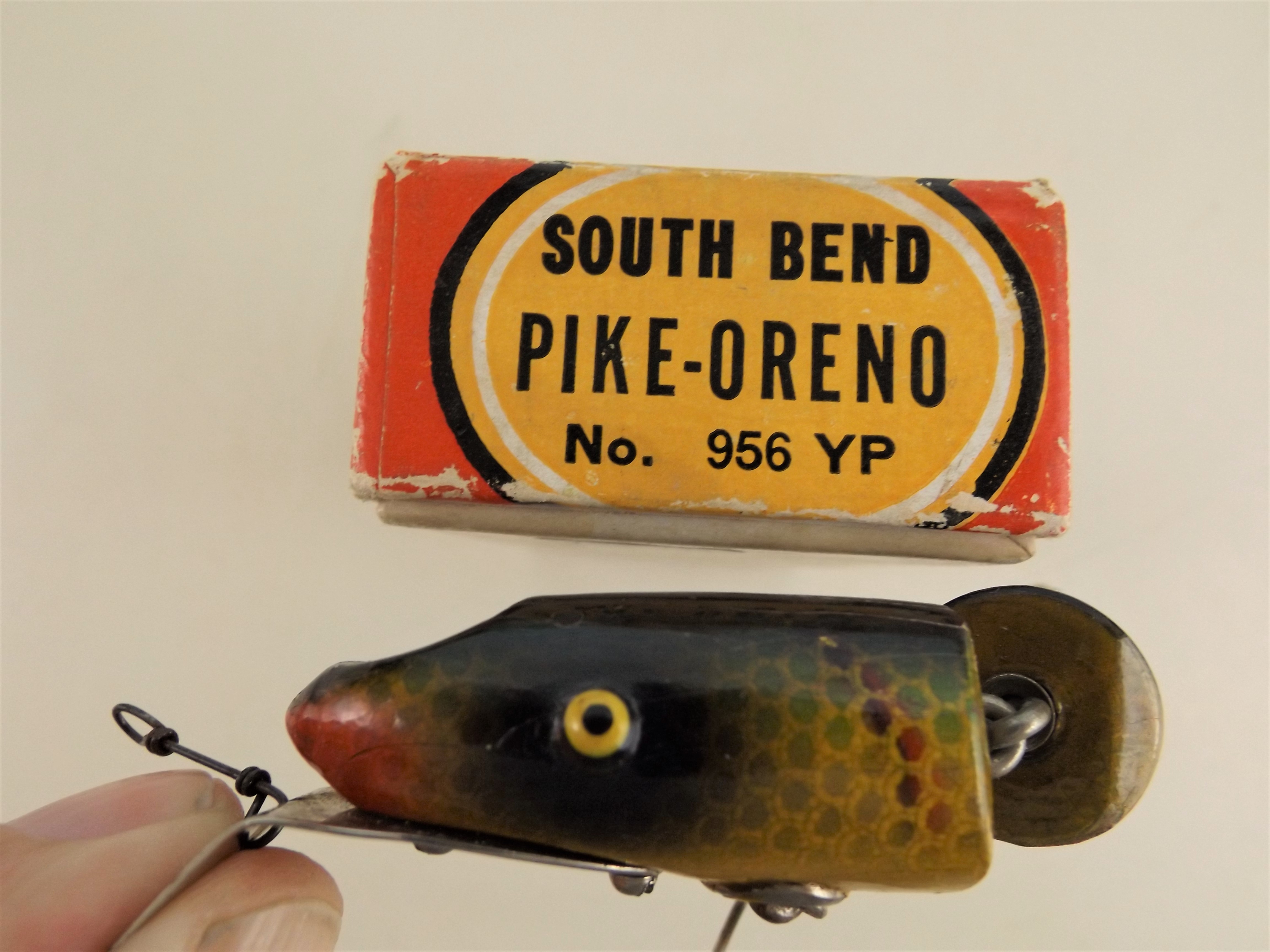 Vintage Fishing Lure South Bend Pike Oreno With Matching Box No