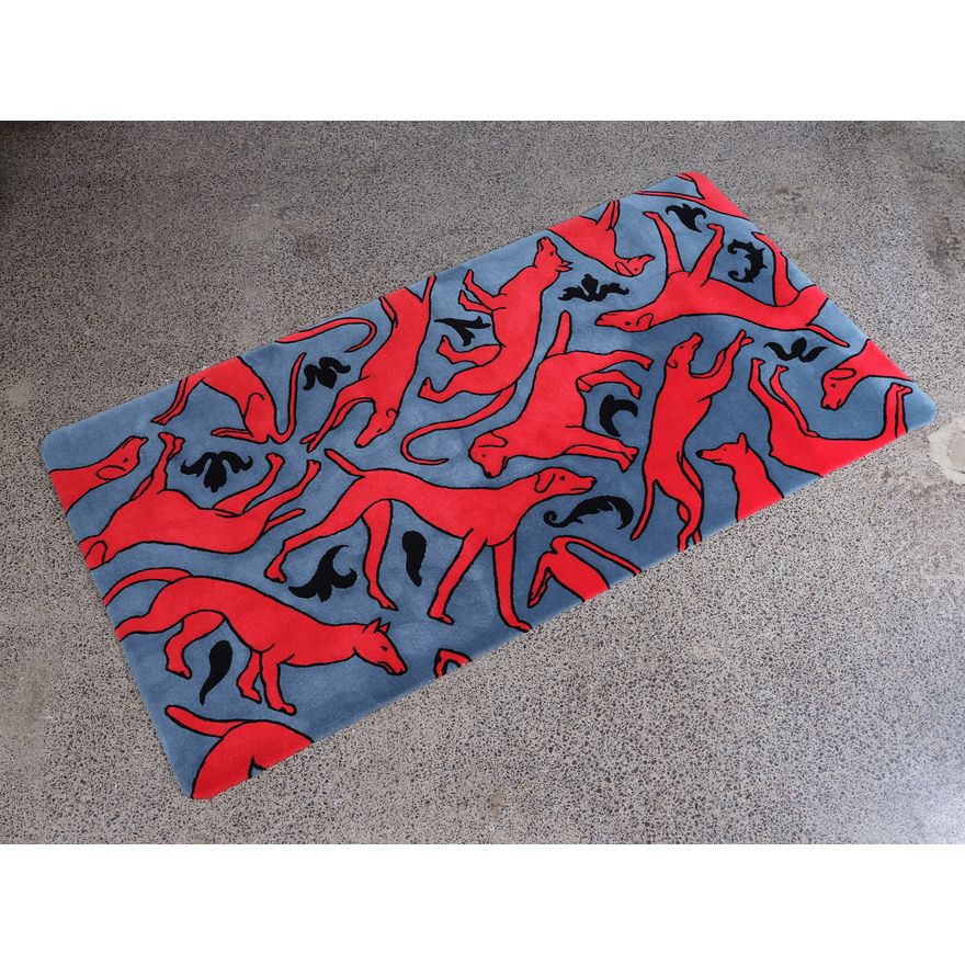 Richard Killeen for Dilana Rugs 'Red Dog'