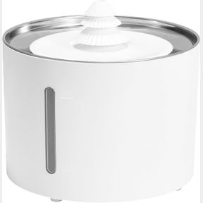 AMAZON BASICS STAINLESS STEEL PET WATER FOUNTAIN WITH 3 FILTERS, 3L
