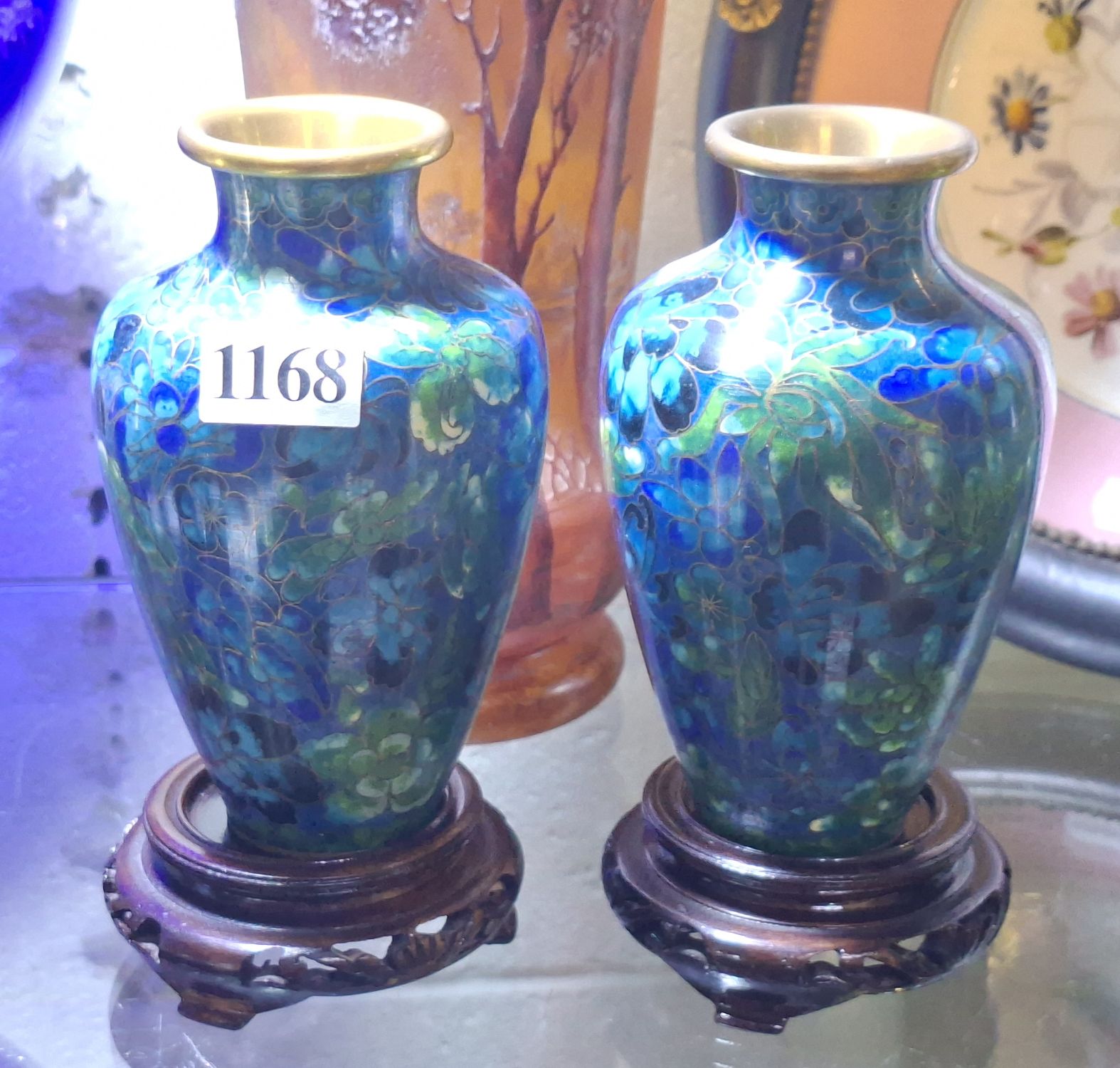 CHINESE CLOISONNE VASES
