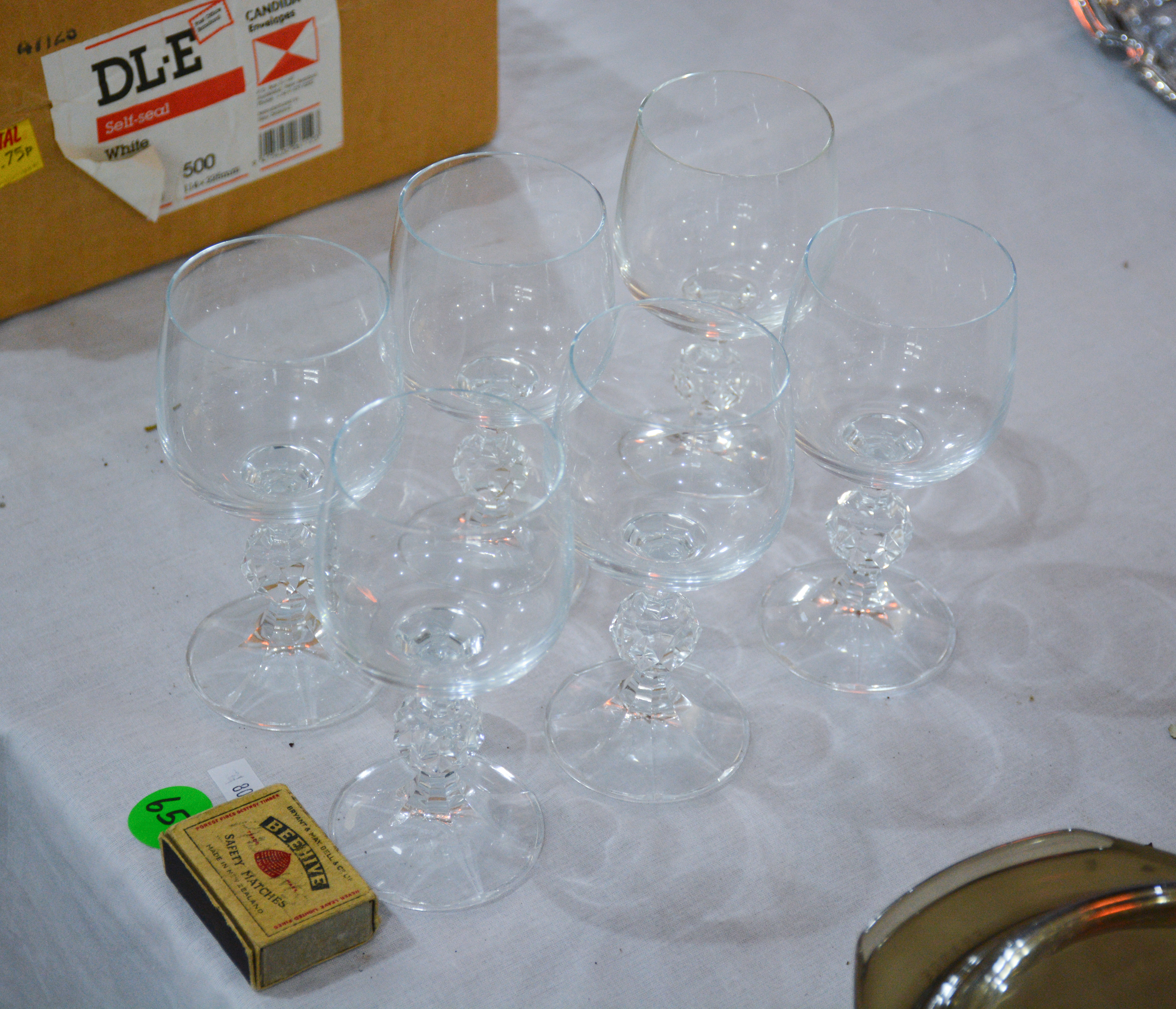 Set of 6 Crystal Glasses — NZ auction result