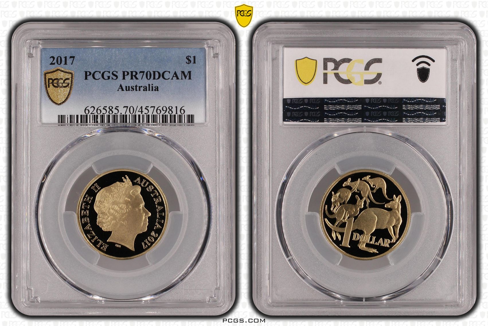 Elizabeth II, One Dollar, 2017, PCGS PR 70DCAM