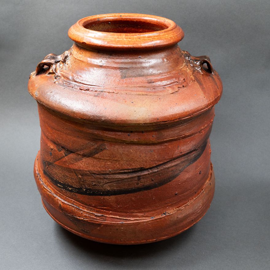Peter Alger (attrib.) - Large cylindrical stoneware vase