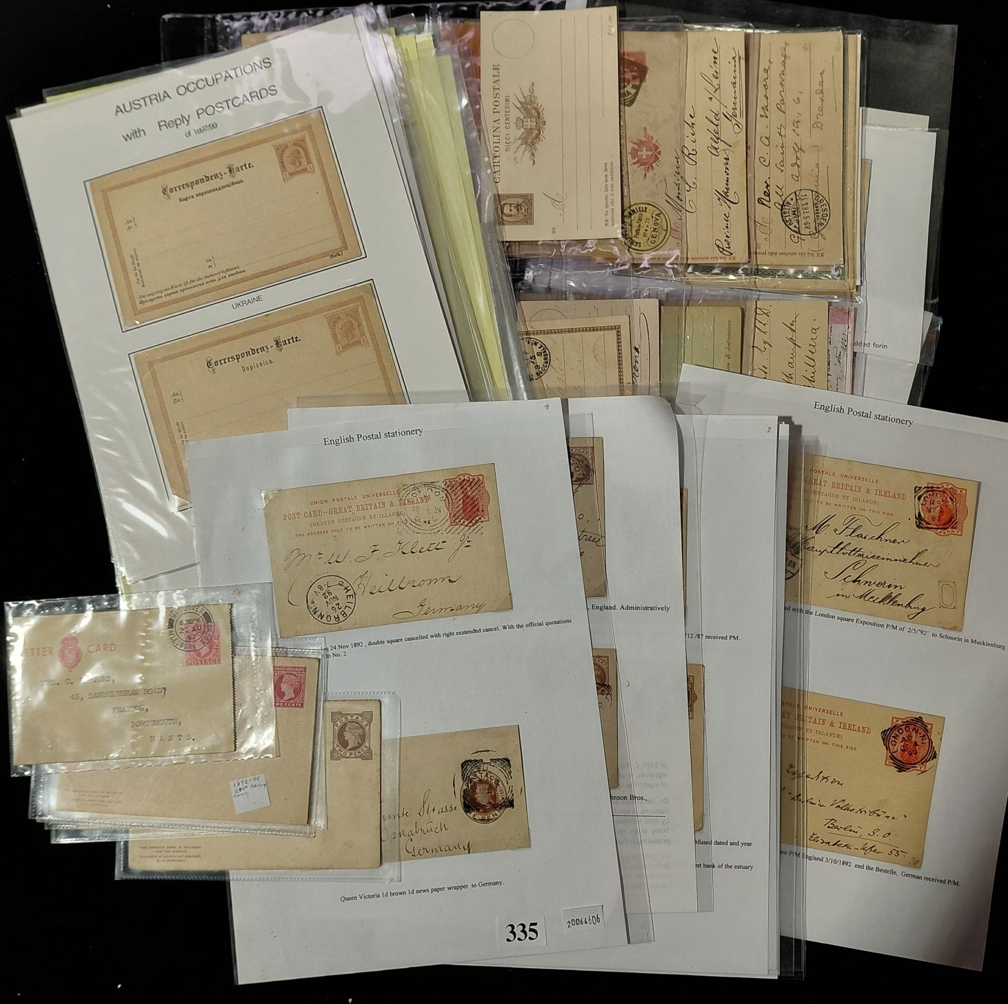 335 · POSTCARDS, LETTER CARDS AND STATIONARY