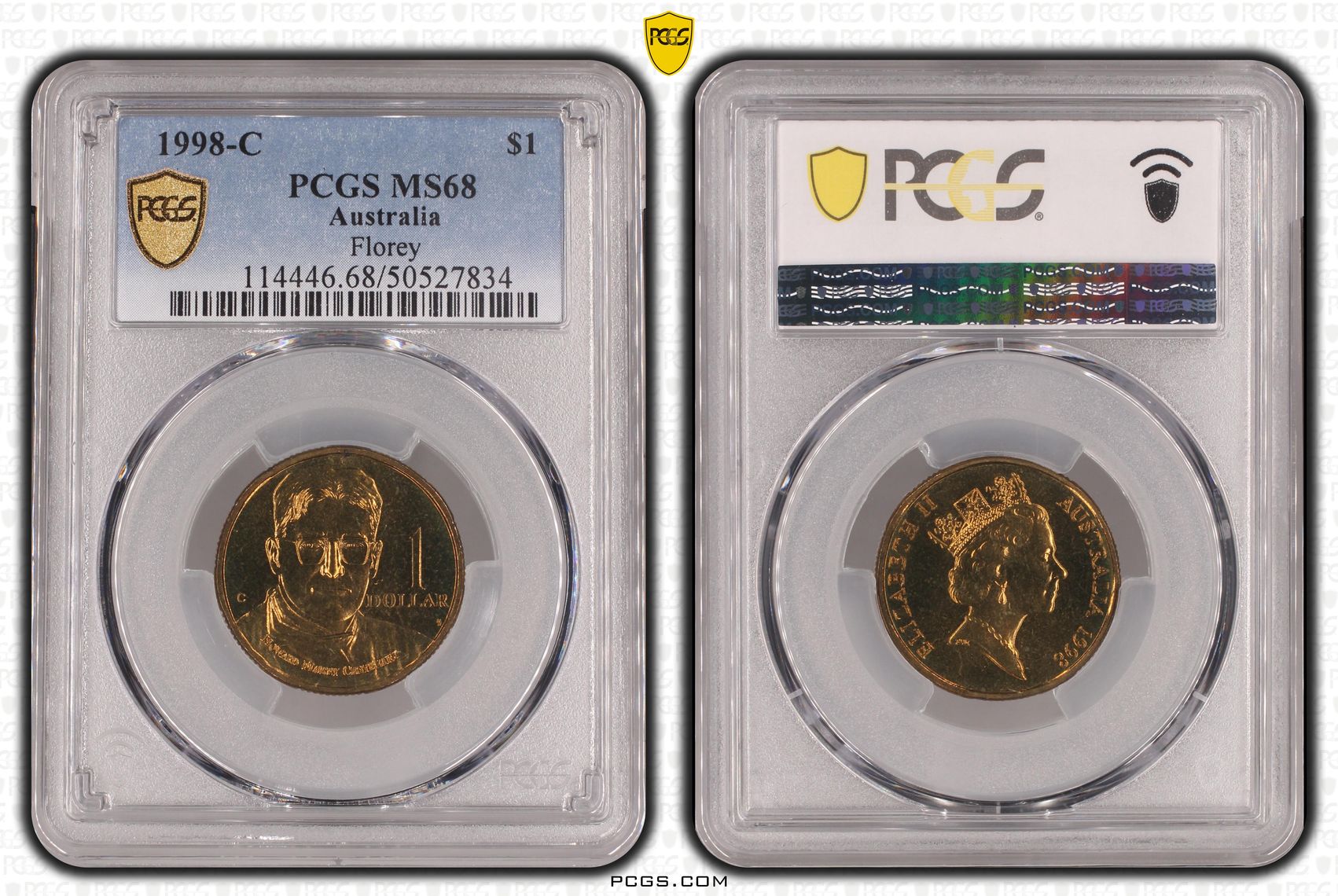 Florey, One Dollar, 1998-C, PCGS MS68