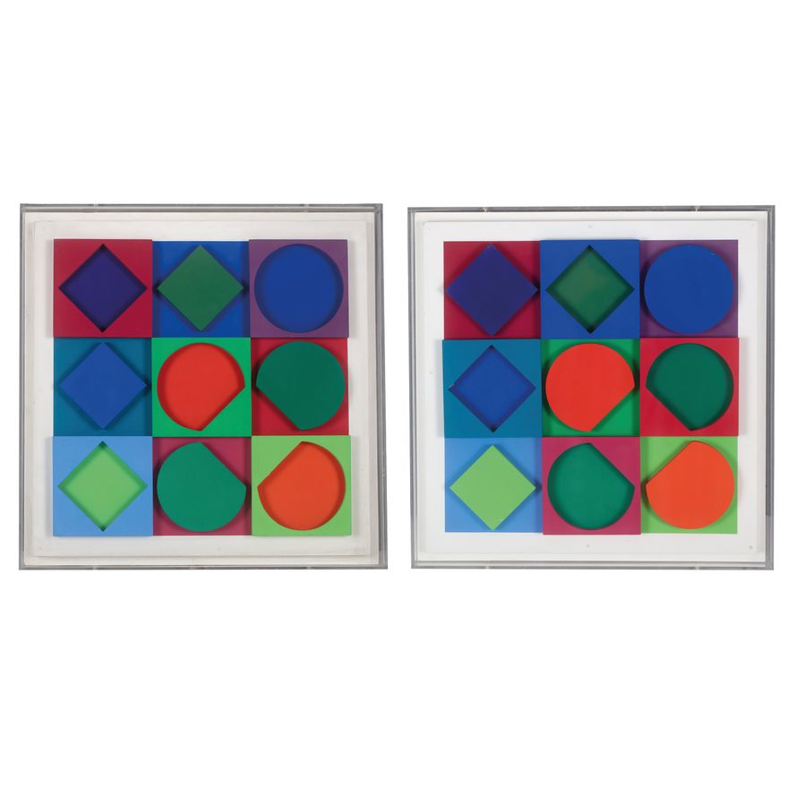 Victor Vasarely | Beryl (pozytyw i negatyw), 1967