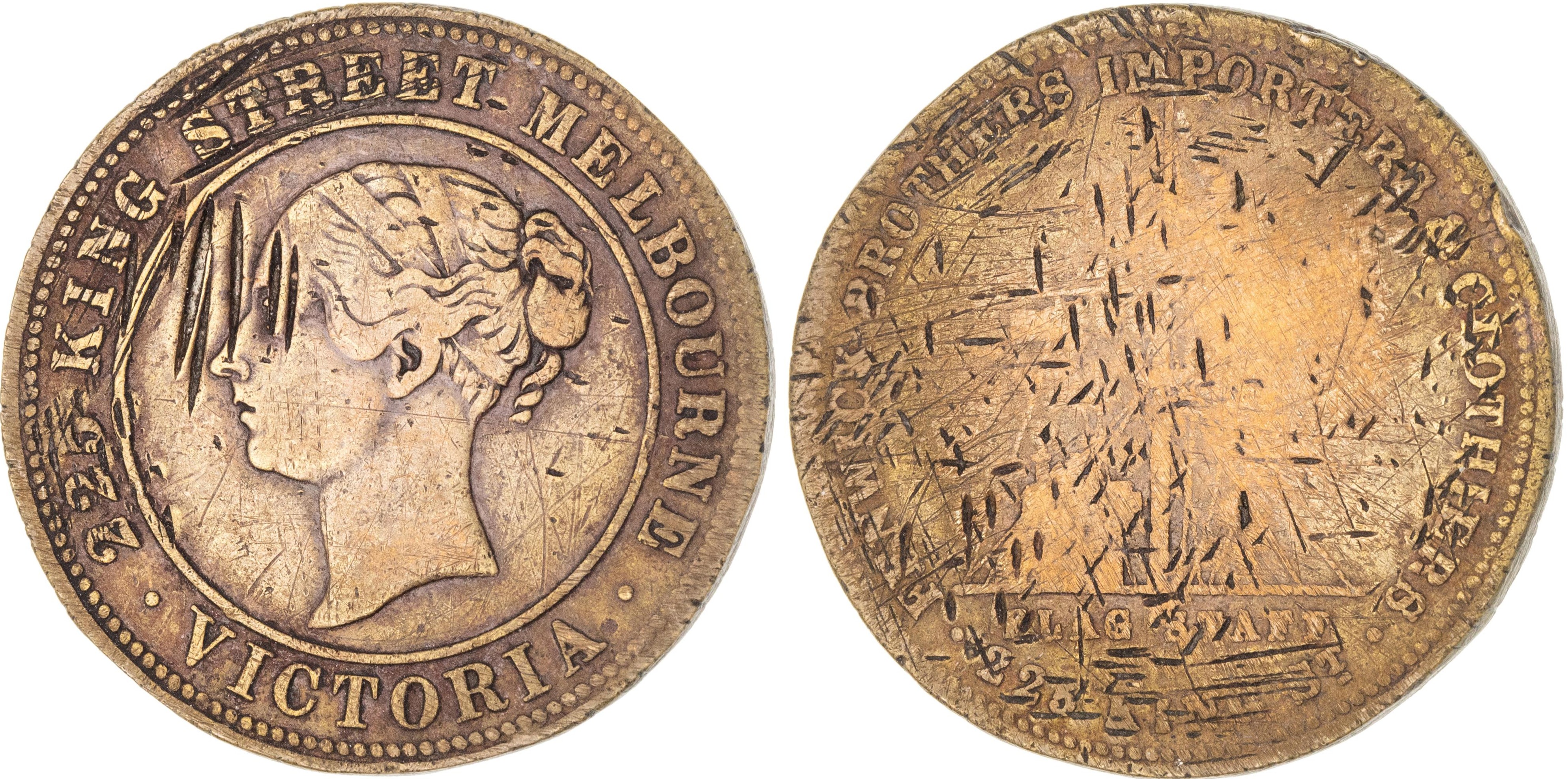 Melbourne, Victoria, Fenwick Bros., Penny, VG