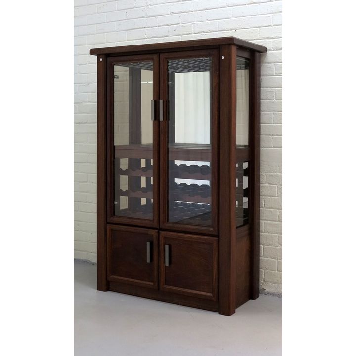 MIRRORED BACK DRINKS CABINET