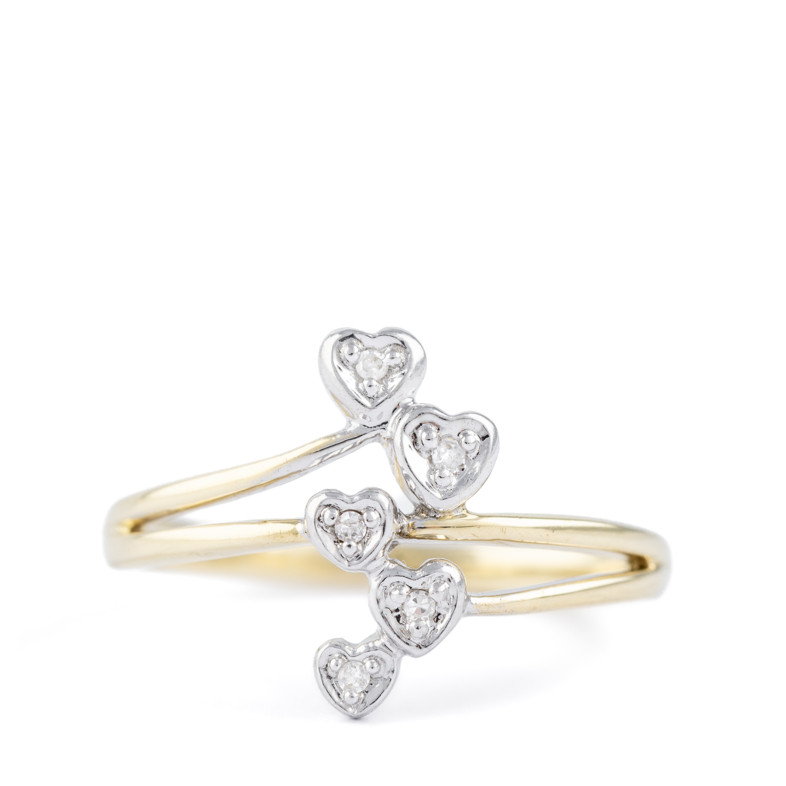 Diamond Heart Ring 9ct Gold