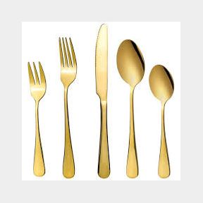 20 Piece Cutlery Set Stainless Steel Silverware Set- Gold|Bar 9902181581129 - 51745/17849