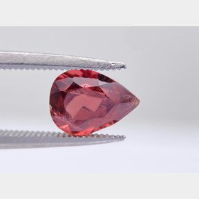 1.586CT PEAR SHAPE NATURAL GARNET .MEDIUM.MODERATELY STRONG REDDISH ORANGE.EGL CERTIFIED