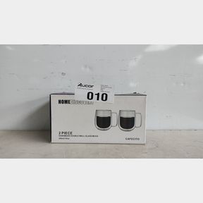 HIGH-QUALITY DOUBLE WALLED 300ML BOROSILICATE GLASS CUP - SET OF 2 - SET OF 2 GLASSES