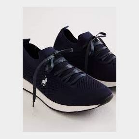 POLO MENS GAVIN KNIT SNEAKER(DIRTY) - 11050/1019 BLACK UK8