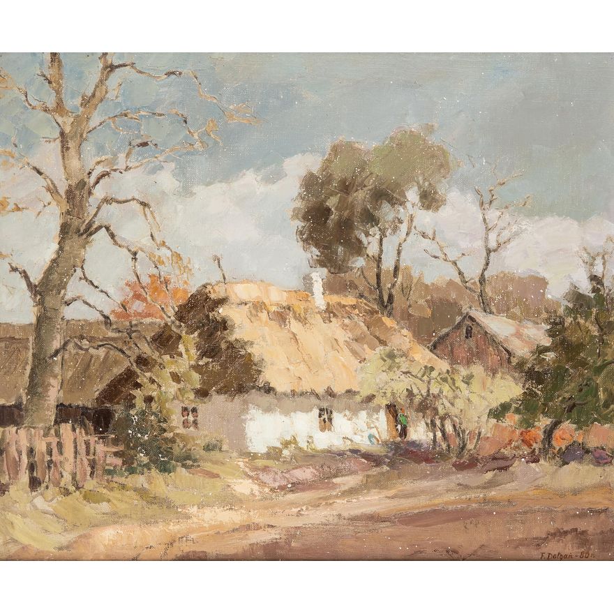 Feliks Dołgań | Zabudowania wiejskie, 1980 r.