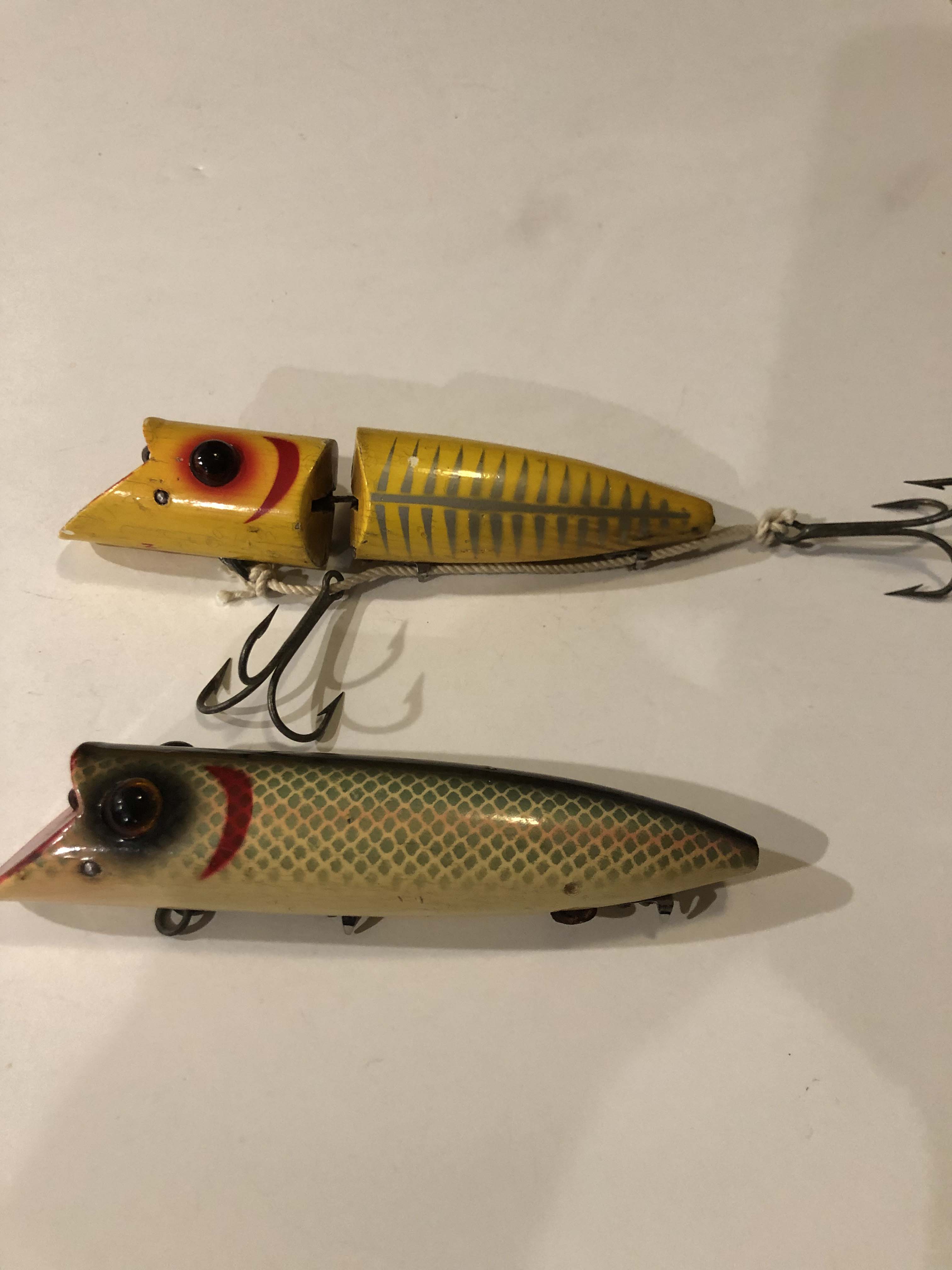PAIR OF HARD TO FIND PAIR HEDDON 6 SALMON BAITS