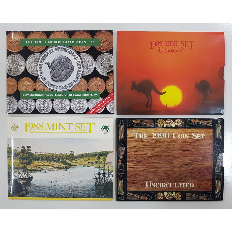 Unc. Coin Sets (x4)