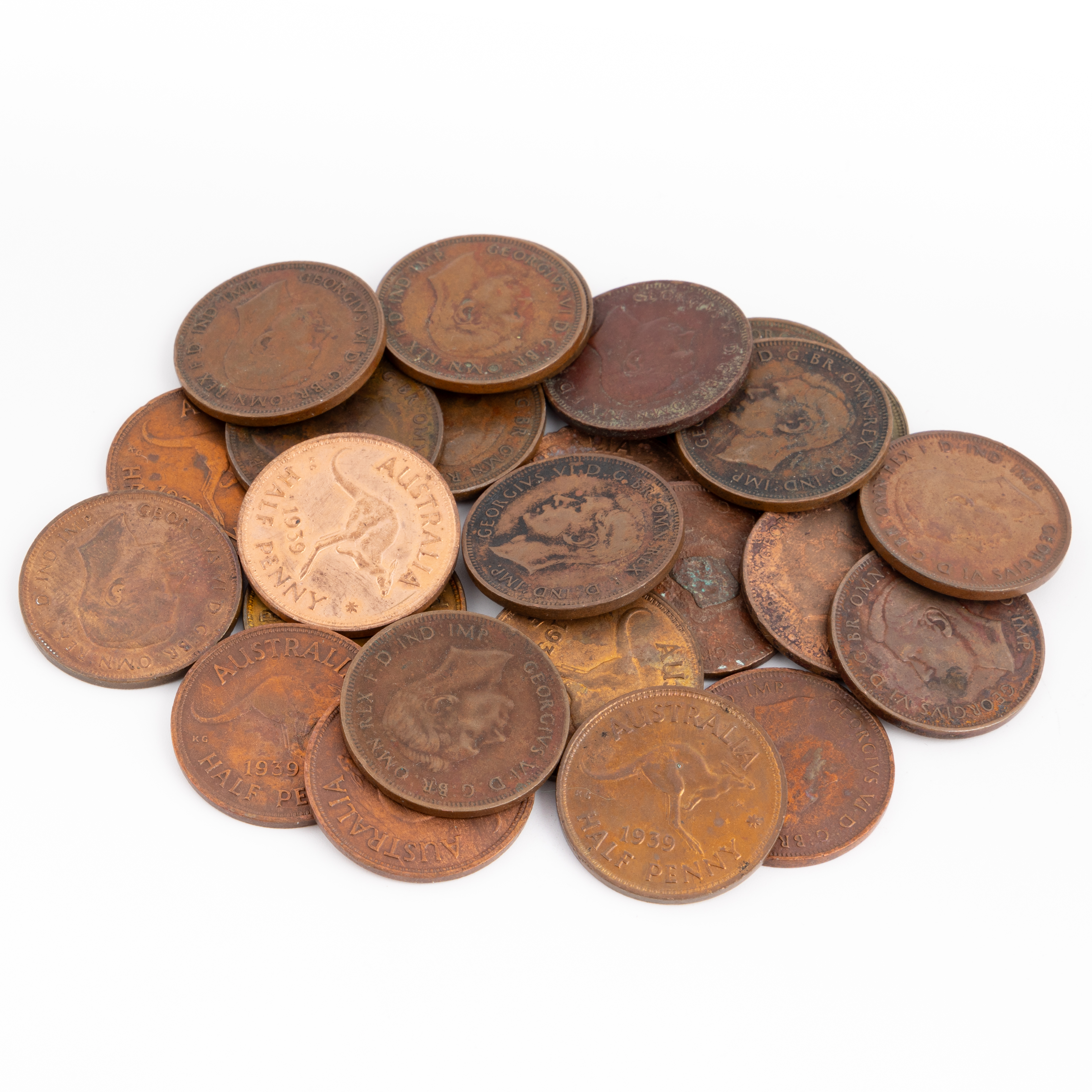 George VI, Halfpenny, 1939, VG - Fine