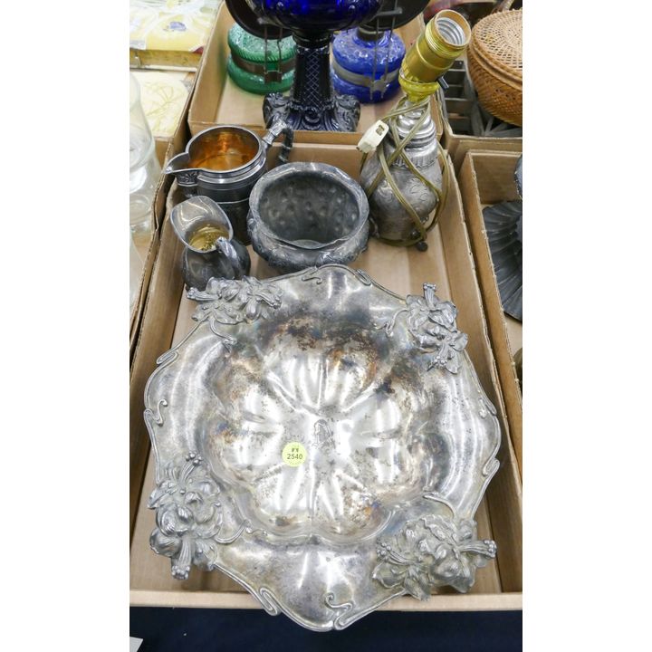 Box Antique Silverplated Tablewares
