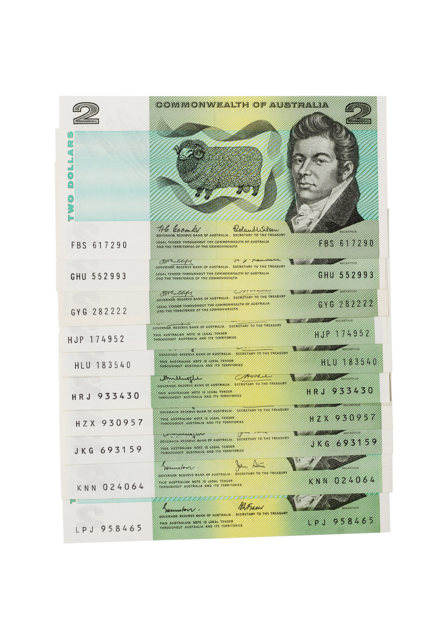 1975. · Collection, Two Dollars, 1966 - 1985, UNC