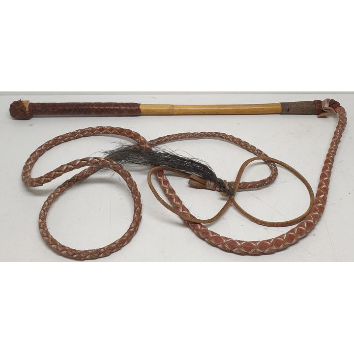 Leather Stockman's Whip