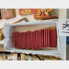 Partial set of antique "Little Luxart Library" classical reading books