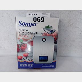 DIGITAL KITCHEN SCALE STAINLESS STEEL FOOD SCALE LCD DISPLAY - 1G-5KG