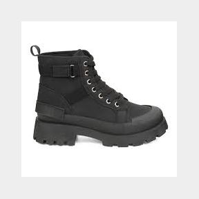 TTP Fashion Platform Combat Ladies Ankle Boots - Black - Women UK 5 -bar 9902061647525 -51732/591 B1 (S2)
