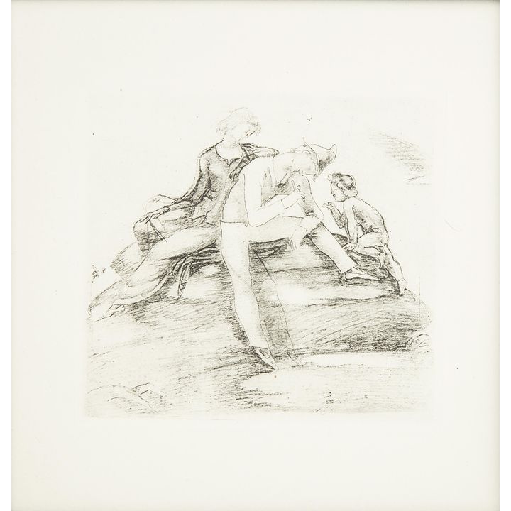 Eugeniusz Zak | Szczęśliwa rodzina, z La porte Lourde, Paryż, 1929 r.