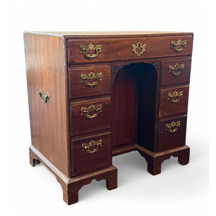 A George III mahogany kneehole desk