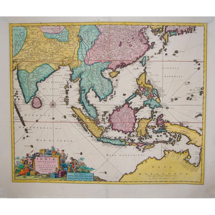 VISSCHER, NICOLAUM [1618-1679] - Indiae Orientalis nec non Innsularum Adiacentium nova descripto