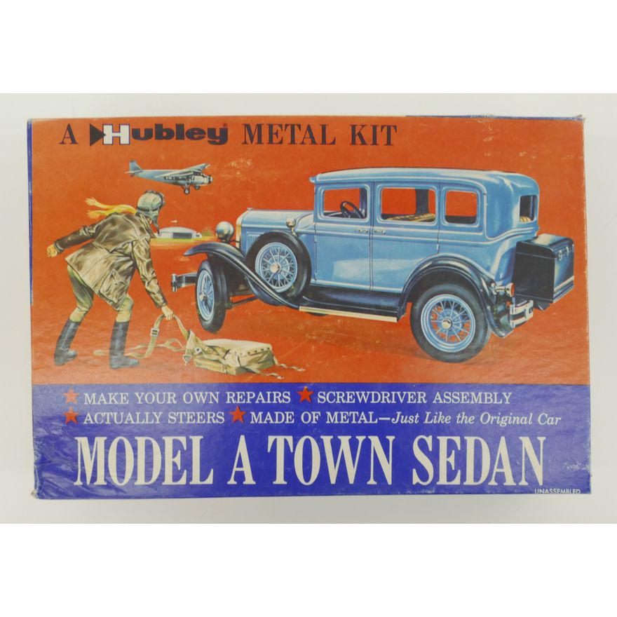 Vintage Hubley Model A Town Sedan Diecast Model - Unbuilt in Box