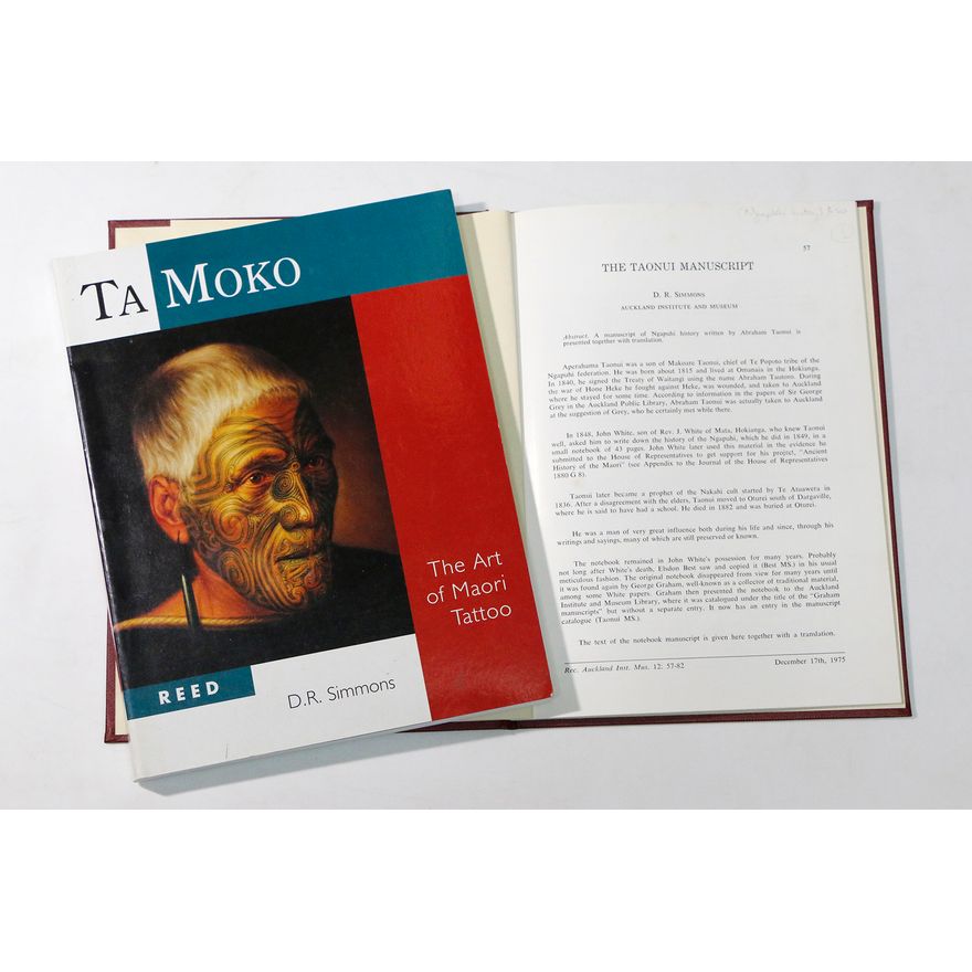 SIMMONS, D.R  [3  titles] - Ta Moko. The Art of Māori Tattoo.
