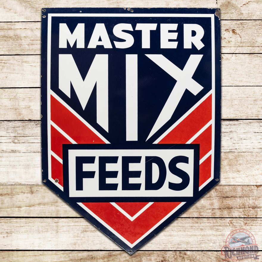 Master Mix Feeds SS Porcelain Sign