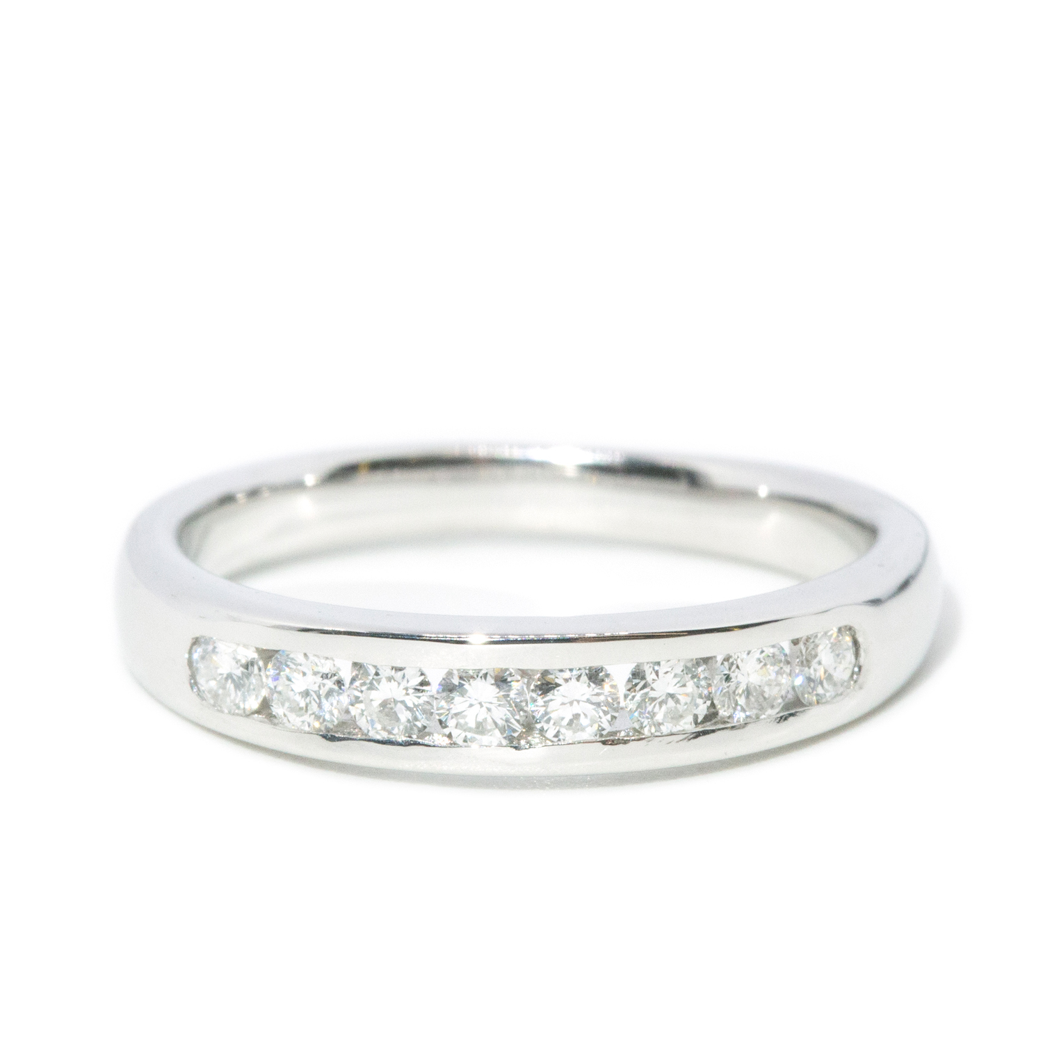 Diamond Band in 18ct White Gold