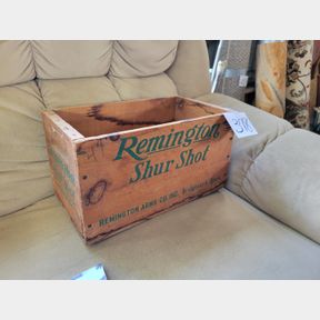 Antique Remington Shur Shot Small Arms Shot Gun Shell crate
