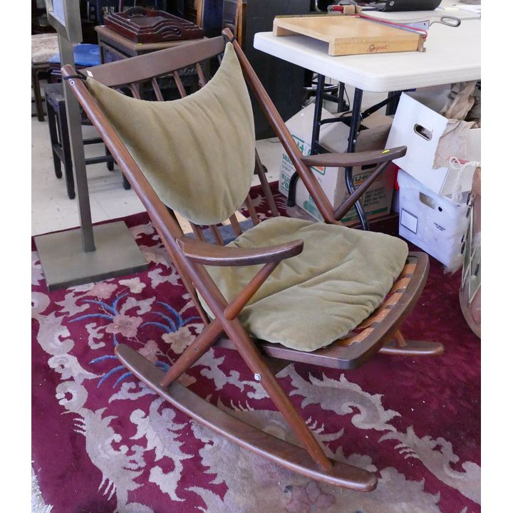 MCM Walnut Rocking Chair- 34x27''