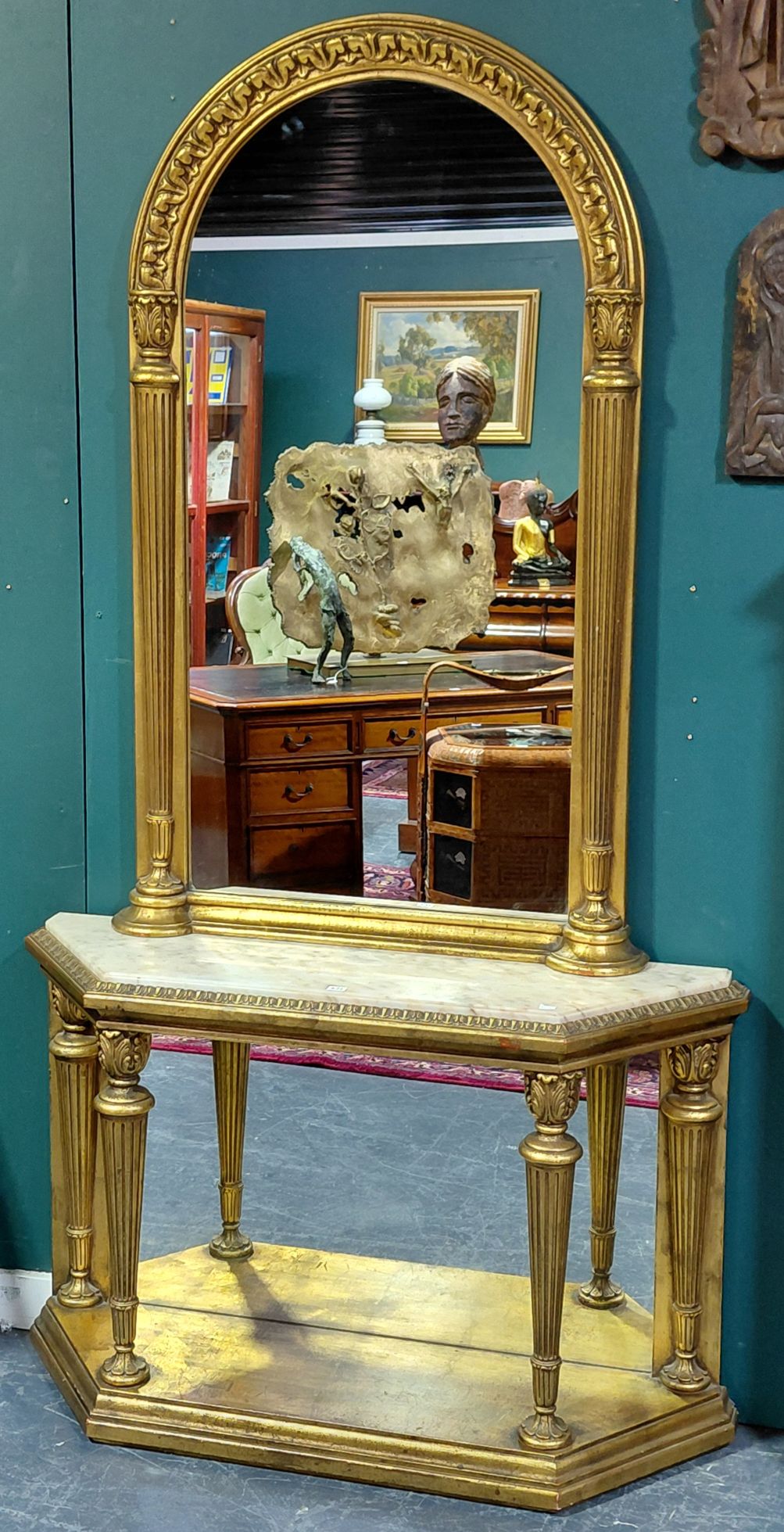 621 · A MIRRORED CONSOLE TABLE