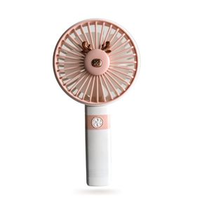 Minimalist Portable Rechargeable Mini Fan Pink / Gold |