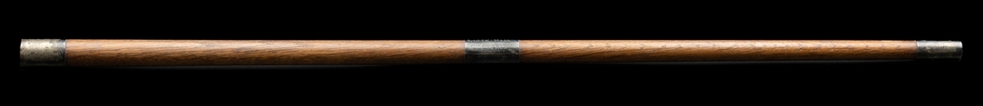 A Great War relic of the Ypres Cloth Hall Conductor's baton, wood shaft ...